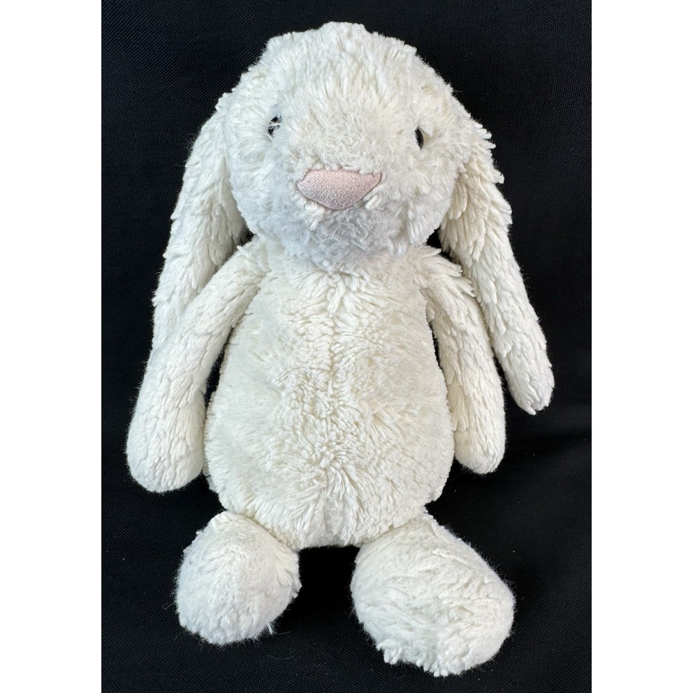 Jellycat London Bashful Bunny Rabbit Cream Off White Soft Cute Plush Medium 12"